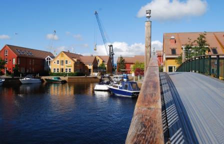 Bridge over Kristiansand Fiskebrygga