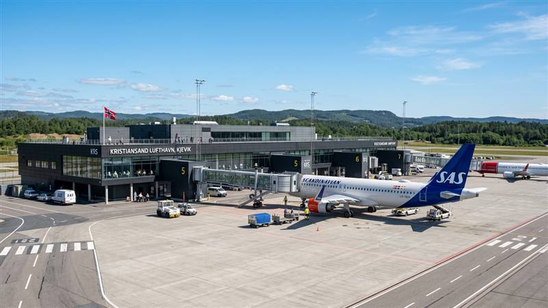 Kristiansand Airport Kjevik KRS terminal building